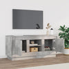 TV-taso betoninharmaa 102x35x45 cm tekninen puu
