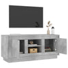 TV-taso betoninharmaa 102x35x45 cm tekninen puu