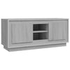 TV-taso harmaa Sonoma 102x35x45 cm tekninen puu
