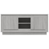 TV-taso harmaa Sonoma 102x35x45 cm tekninen puu
