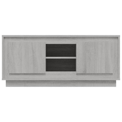 TV-taso harmaa Sonoma 102x35x45 cm tekninen puu
