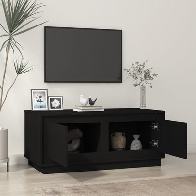 Sohvapöytä musta 102x50x44 cm tekninen puu
