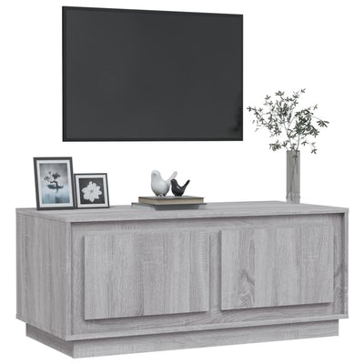 Sohvapöytä harmaa Sonoma 102x50x44 cm tekninen puu