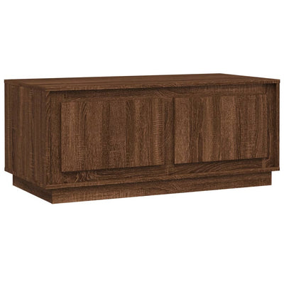 Sohvapöytä ruskea tammi 102x50x44 cm tekninen puu