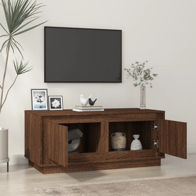 Sohvapöytä ruskea tammi 102x50x44 cm tekninen puu