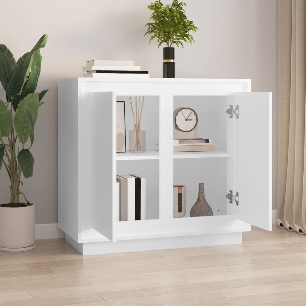 Valkoinen senkki Zdanek 80x34x75cm (puinen)