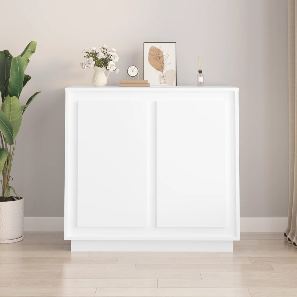 Valkoinen senkki Zdanek 80x34x75cm (puinen)