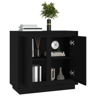 Senkki musta 80x34x75 cm tekninen puu
