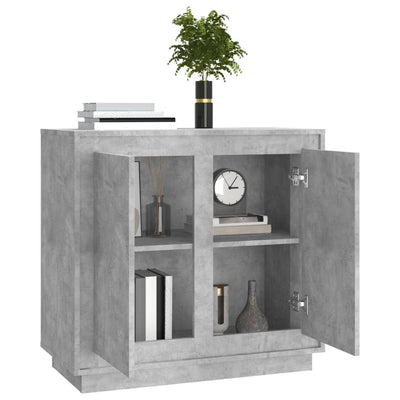 Senkki betoninharmaa 80x34x75 cm tekninen puu