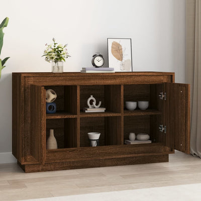 Senkki ruskea tammi 102x35x60 cm tekninen puu
