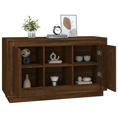 Senkki ruskea tammi 102x35x60 cm tekninen puu