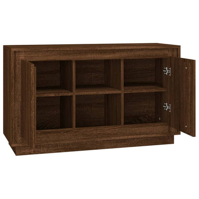 Senkki ruskea tammi 102x35x60 cm tekninen puu