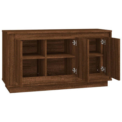 Senkki ruskea tammi 102x35x55 cm tekninen puu