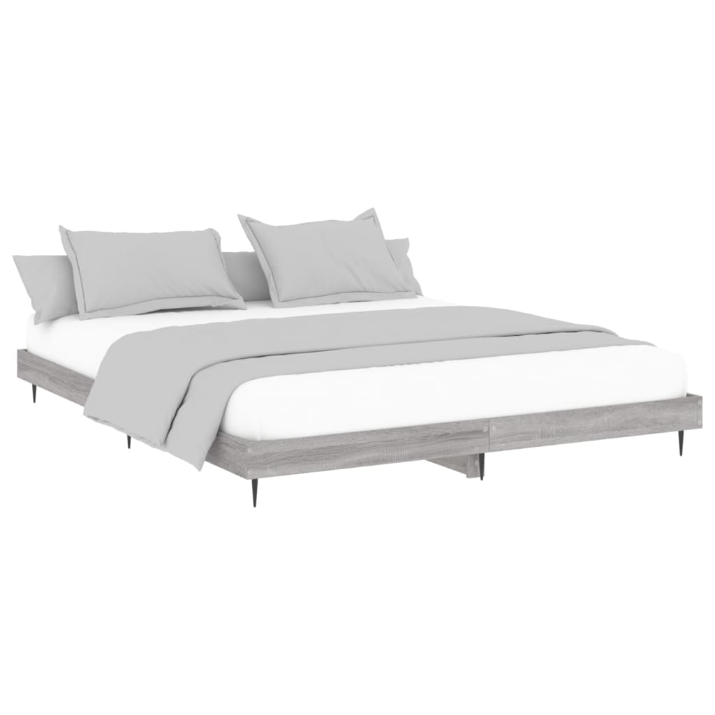Harmaa sängynrunko Rl 200x200cm (puinen)