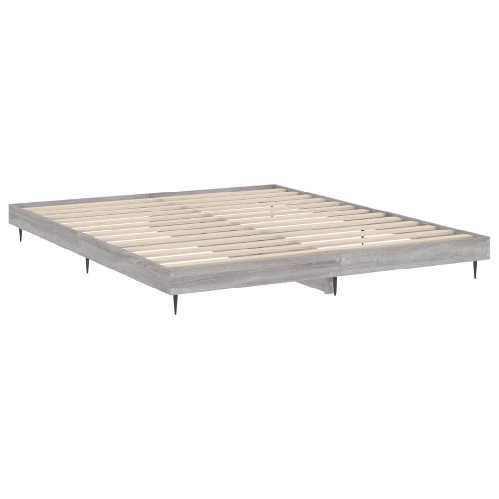 Harmaa sängynrunko Rl 200x200cm (puinen)