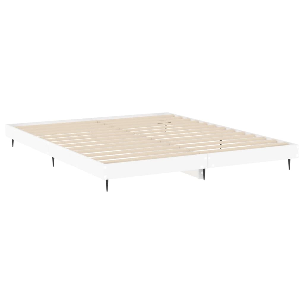 Valkoinen sängynrunko Rl 150x200cm (puinen)