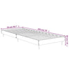 Valkoinen sängynrunko Rl 75x190cm (puinen)
