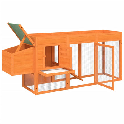 Ruskea kanankoppi Mardeias 204x50x84cm (mänty)