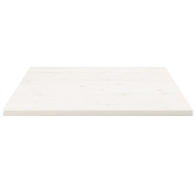 Pöytälevy valkoinen 70x70x2,5 cm täysi mänty neliö
