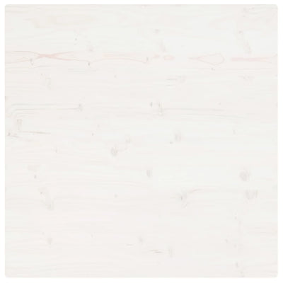 Pöytälevy valkoinen 70x70x2,5 cm täysi mänty neliö