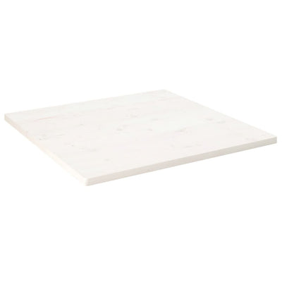 Pöytälevy valkoinen 90x90x2,5 cm täysi mänty neliö