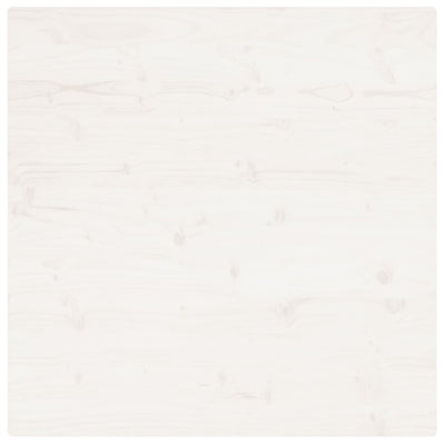 Pöytälevy valkoinen 90x90x2,5 cm täysi mänty neliö