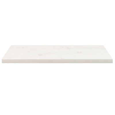 Pöytälevy valkoinen 80x40x2,5 cm täysi mänty suorakaide