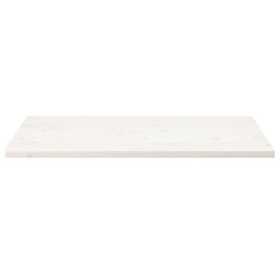 Pöytälevy valkoinen 110x55x2,5 cm täysi mänty suorakaide