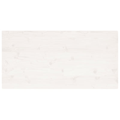 Pöytälevy valkoinen 110x55x2,5 cm täysi mänty suorakaide