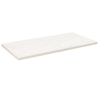 Pöytälevy valkoinen 100x60x2,5 cm täysi mänty suorakaide