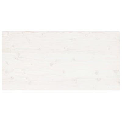 Pöytälevy valkoinen 100x60x2,5 cm täysi mänty suorakaide