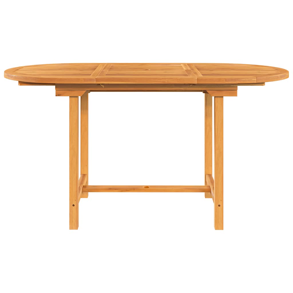 Jatkettava puutarhapöytä Romen 110-160x80x75cm (tiikki)