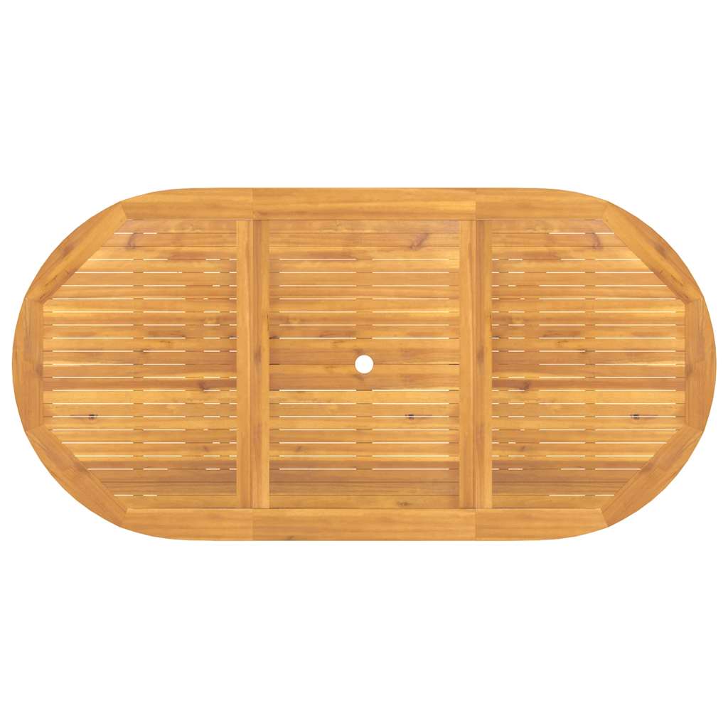Jatkettava puutarhapöytä Romen 110-160x80x75cm (tiikki)