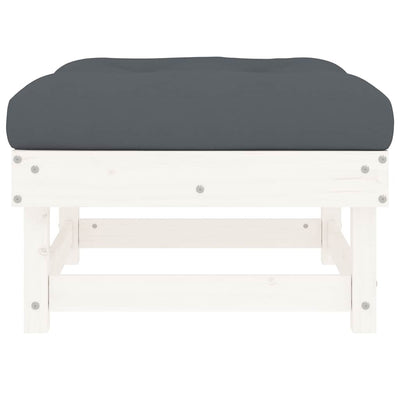 Valkoinen ulkorahi tyynyllä Baubec (mänty)