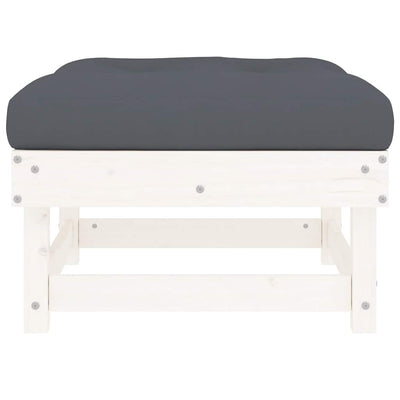 Valkoinen ulkorahit tyynyillä Baubec (2 kpl mänty)