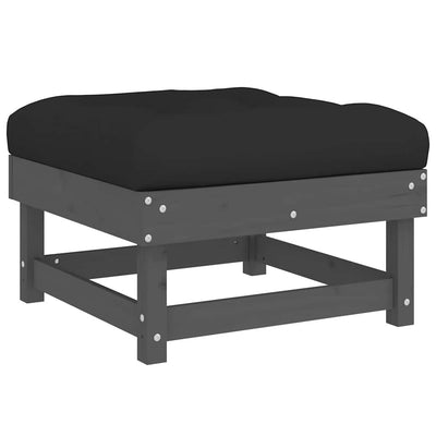 Harmaa ulkorahit tyynyillä Baubec (2 kpl mänty)