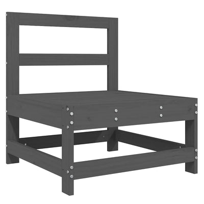 Harmaa keskisohva tyynyillä Egbert (mänty)