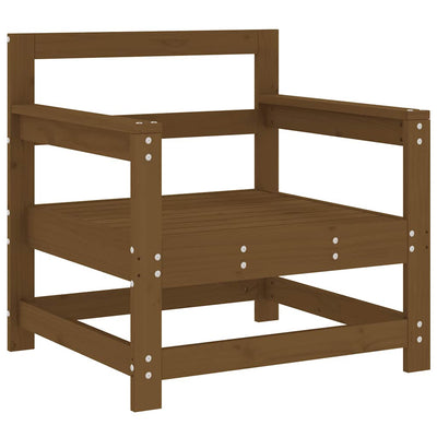 Hunajanruskea puutarhatuolit tyynyillä Egbert (2 kpl mänty)