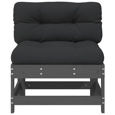 Harmaa keskisohvat tyynyillä Egbert (2 kpl mänty)