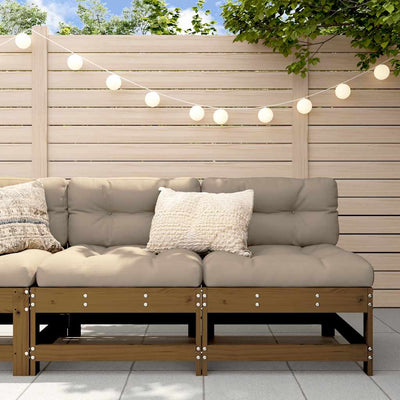 Hunajanruskea keskisohvat tyynyillä Egbert (2 kpl mänty)