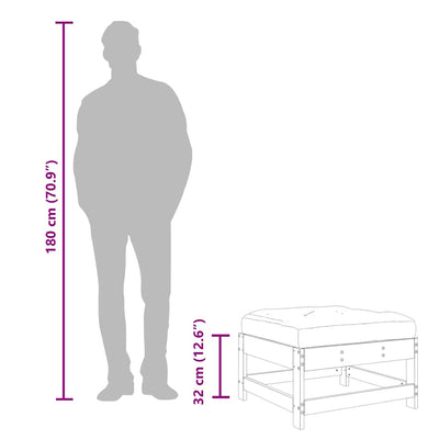 Kyllästetty ulkorahit tyynyillä Egbert (2 kpl mänty)