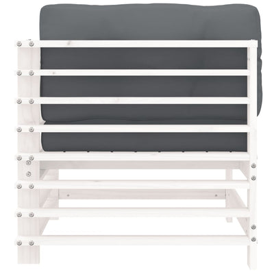 Valkoinen kulmasohva tyynyillä Iosefinii (mänty)