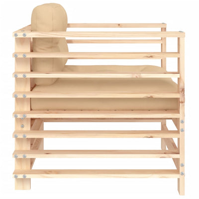 Puutarhatuolit tyynyillä Iosefinii (2 kpl mänty)