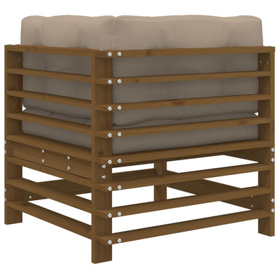 Hunajanruskea kulmasohvat tyynyillä Iosefinii (2 kpl, mänty)