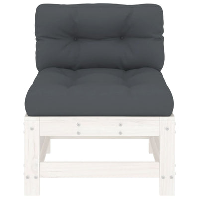 Valkoinen keskisohvat tyynyillä Iosefinii (2 kpl mänty)