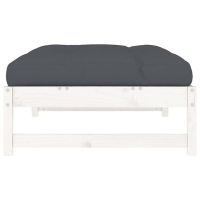 Valkoinen ulkorahi Aaliyah 120x80cm (mänty)