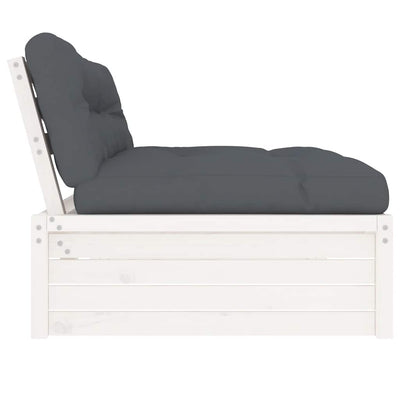 Valkoinen keskisohva Hassouneh 120x80cm (mänty)