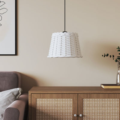 Valkoinen kattovalaisimen varjostin Gherga Ø30x20cm (paju)