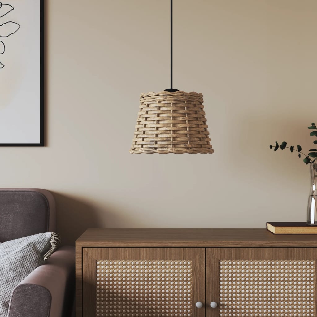 Ruskea kattovalaisimen varjostin Gherga Ø20x15cm (paju)