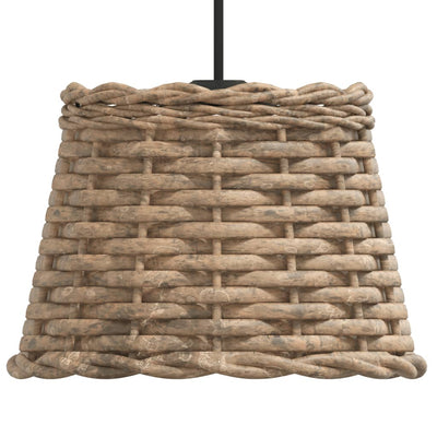 Kattovalaisimen varjostin ruskea Ø20x15 cm paju